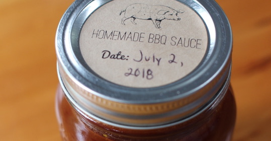 Create your own BBQ sauce in a mason jar.