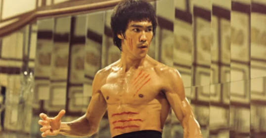 The untold story of Bruce Lee seen in the mirror.