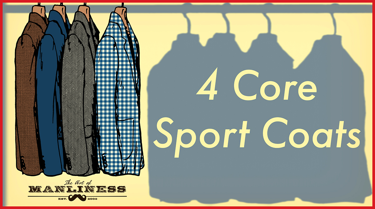 Hanged four core sport coats.