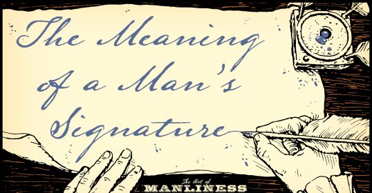 Exploring the meaning behind a man's signature.