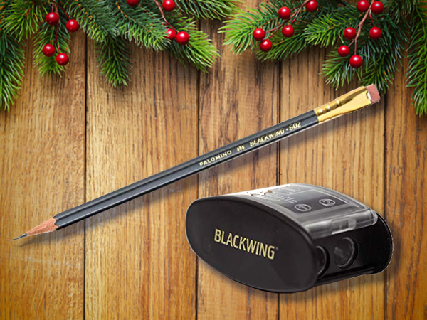 Blackwing's pencil and sharpener.