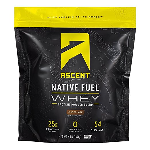 Ascent Native Fuel chocolate flavoured protein powder.