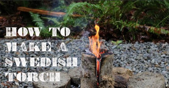 Learn how to make a Swedish torch with this tutorial.