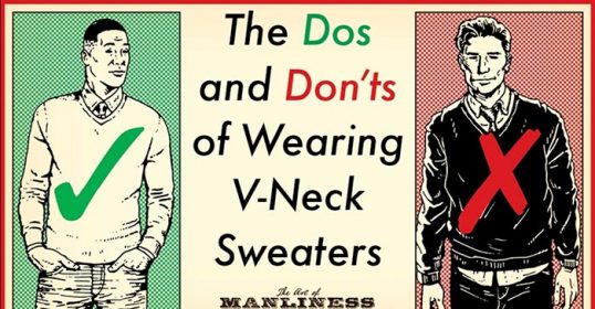 Tips for wearing V-neck sweaters: follow these dos and avoid the don'ts to ensure a stylish look.