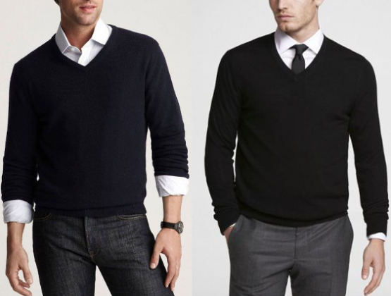 v neck sweater business casual