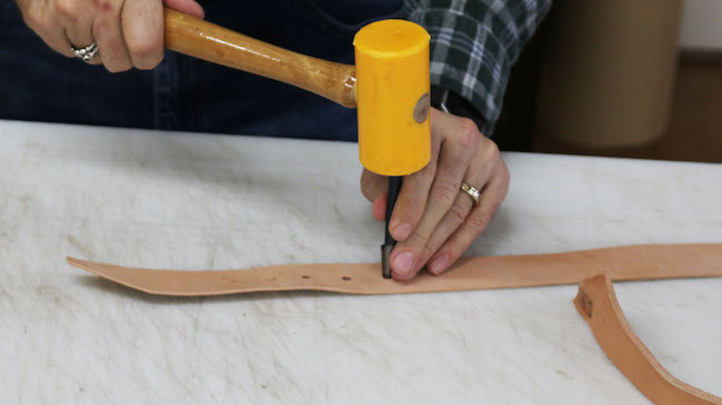 How to Make a Hole in a Belt - 3 Ways to Punch a Hole in a Leather Belt -  ManMadeDIY