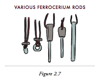 Illustration of a Ferrocerium rods.