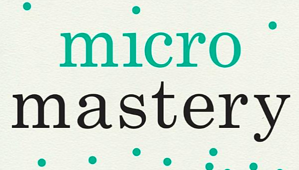 Micro mastery podcast cover art featuring a competent human.