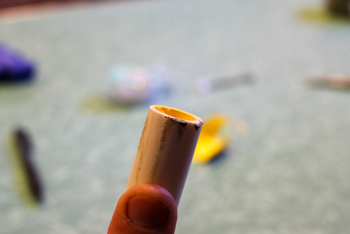 A dart in pvc pipe.