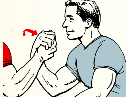 Use there dicks for some female arm wrestling