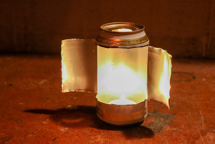 Step 4: Insert candle in the can.