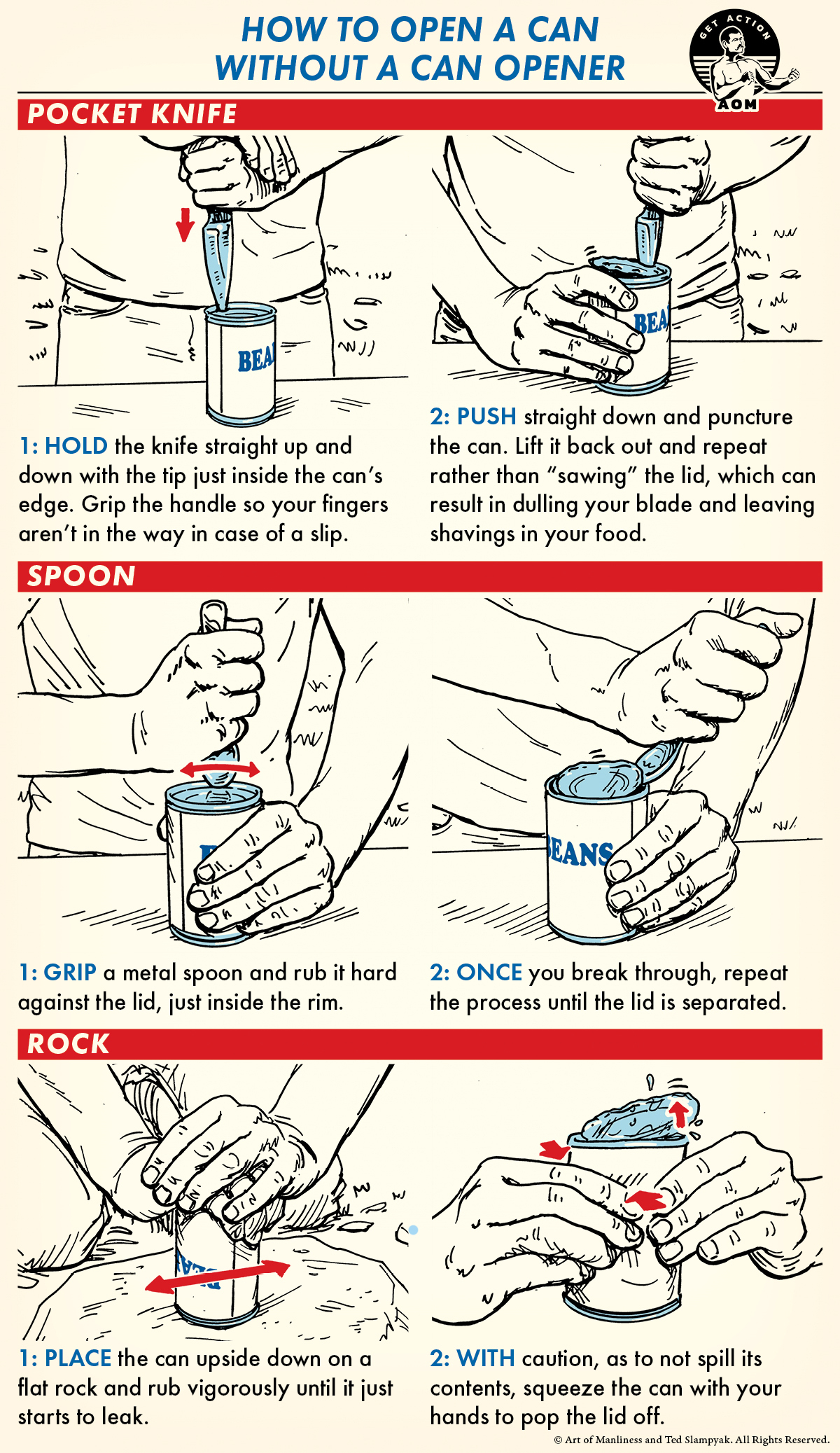 3 Ways to Open a Can Without a Can Opener - How to Open Cans