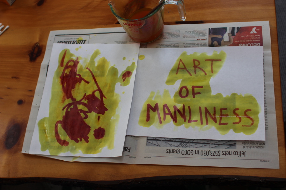 Art of Manliness with invisible ink.