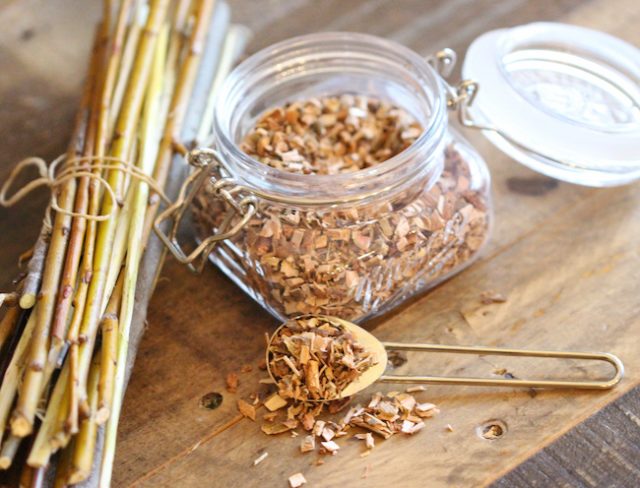 柳の樹皮の形状と投与量