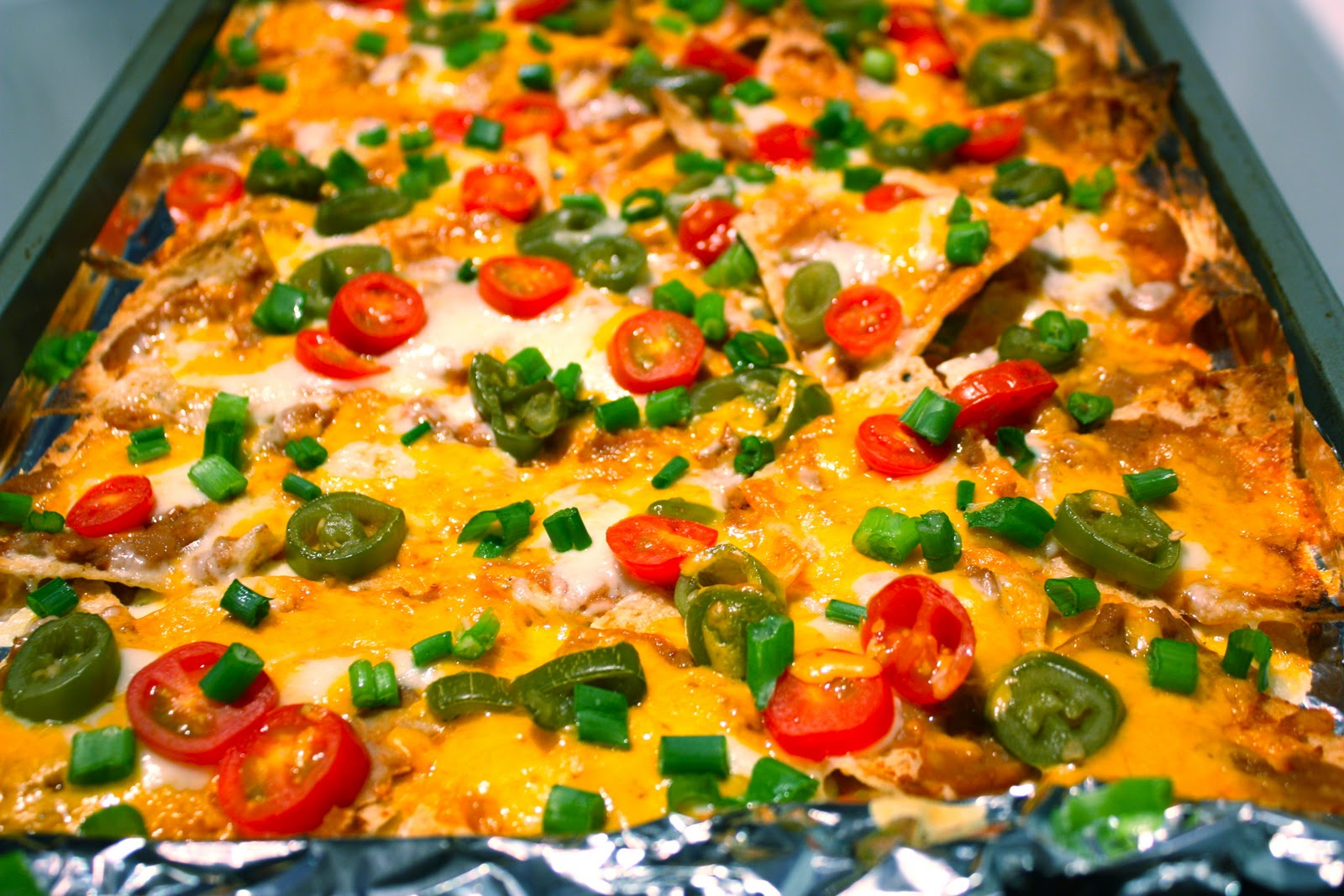 Nachos in a tray.