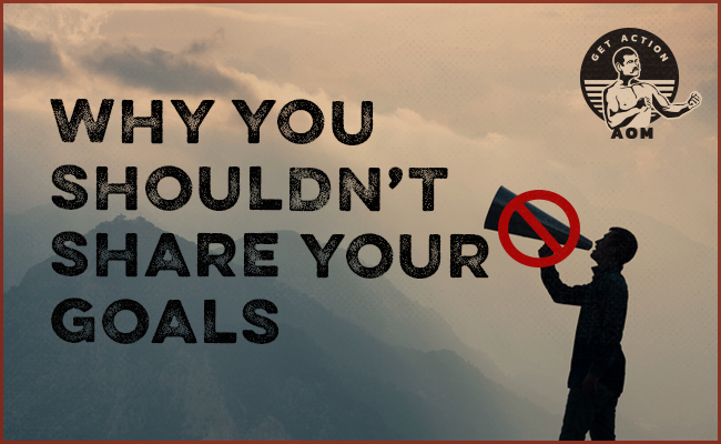 Why You Shouldn't Share Your Goals poster.