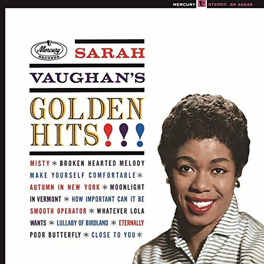 Book cover of Golden Hits! by Sarah Vaughan.