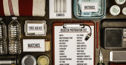 A clipboard with a list of items, perfect for the survival expert.