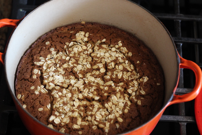 Backed Dark Guinness Bread.