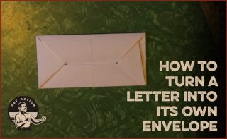 2 Ways to Fold a Letter Into Its Own Envelope | The Art of Manliness