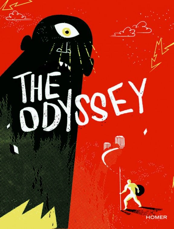 A poster of "The Odyssey" by Homer.