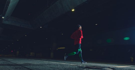 How about joining a virtual race and running in the dark?