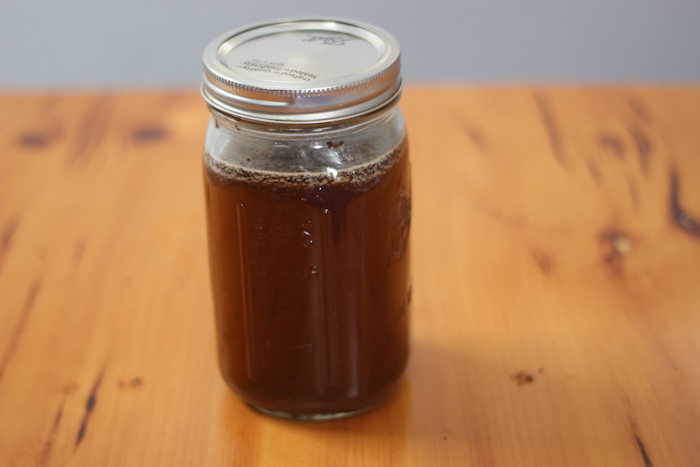 Coffee paste kept under room temperature. 