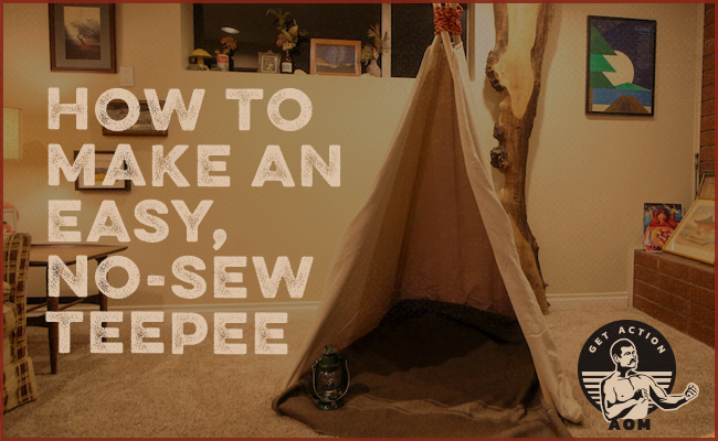 Teepee made in a room.