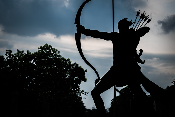 A true calling reflected in the silhouette of a man with a bow and arrow.