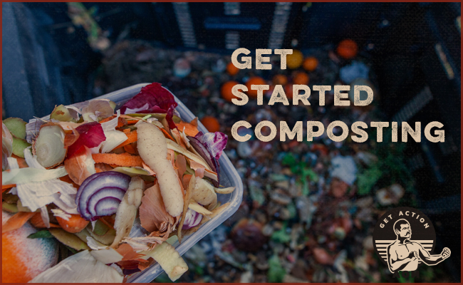 Waste materials of vegetables in a plastic box which has to be thrown in garbage. 