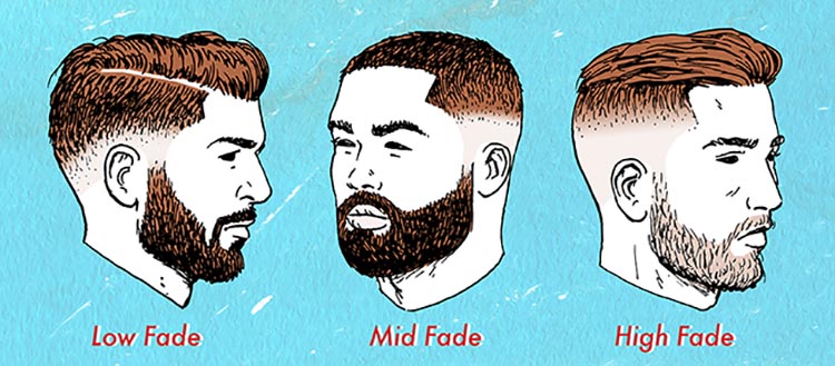 taper fade low fade mid fade