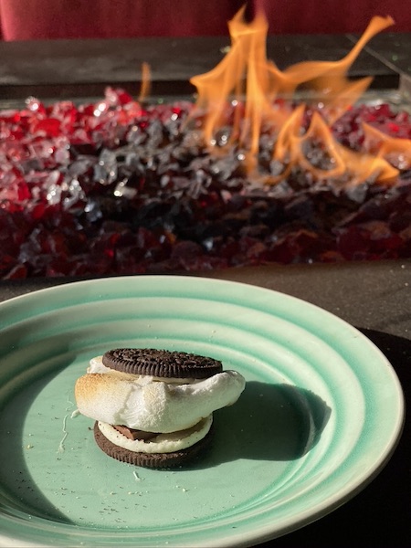smore with an oreo instead of graham crackers. 