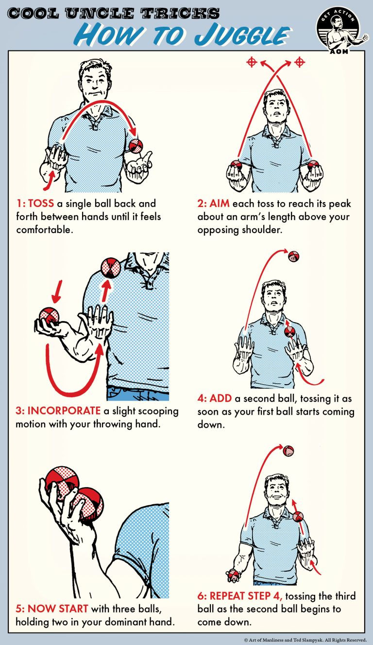 Learn How to Juggle in 6 Easy Steps Art of Manliness
