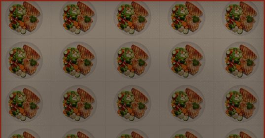 A picture of a plate with a variety of food on it. Whether it's part of a Groundhog Day diet or simply choosing to eat the same thing, this image is sure to inspire some SEO