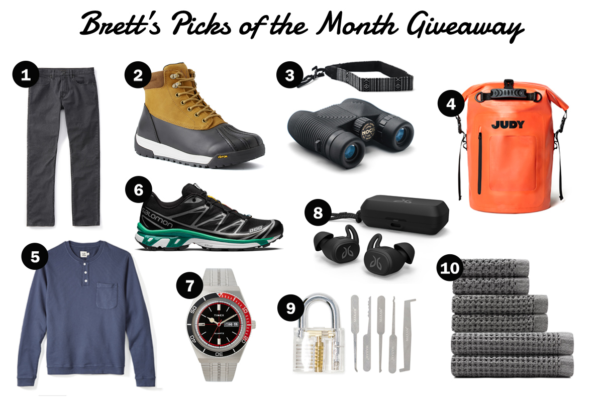 Enter for a chance to win Britt's March 2021 giveaway from Huckberry.