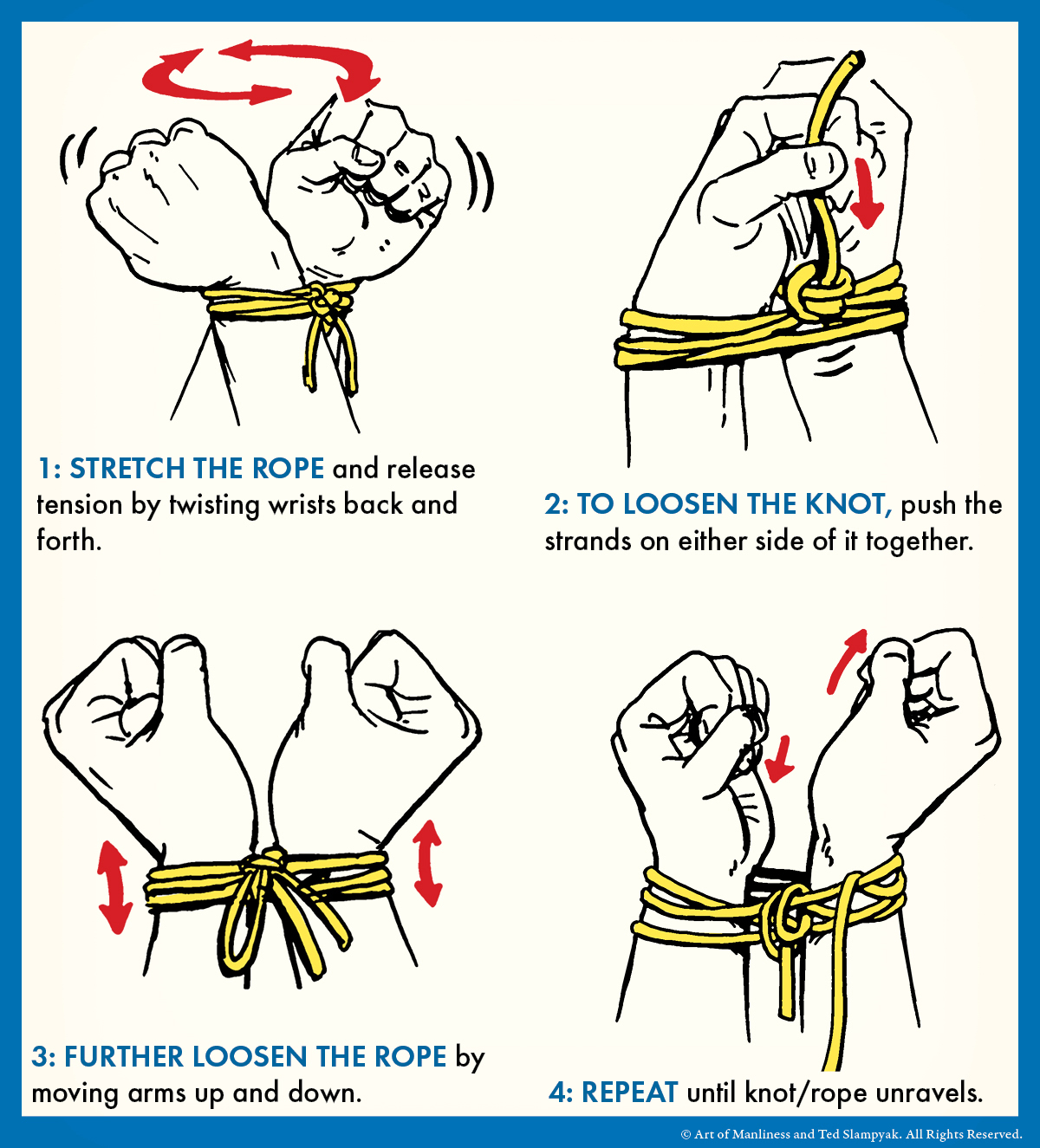How to tie a bondage rope