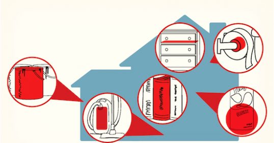 Keep fire extinguishers in secretive spots around the home to hide valuables.
