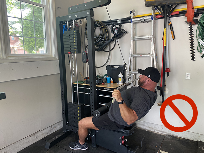 Different bars discount for lat pulldown