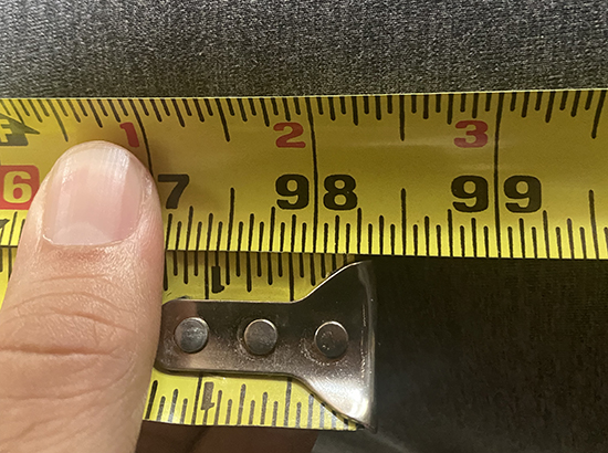 A Tape Measure As Used by People Who Make Their Own Clothes. Stock