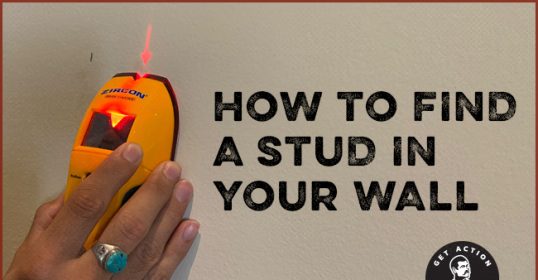 Discovering a stud in your wall can be achieved by using a stud finder.