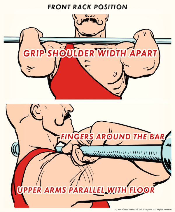 Front squat grip