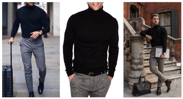 Wear A Turtleneck To Look Cool and Stay Warm  Turtleneck outfit men, Mens  fashion suits, Mens fashion classy