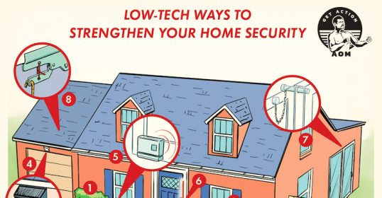 Upgrade your home security with simple, low-tech adjustments.