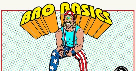 A cartoon of a man holding a boxing glove.