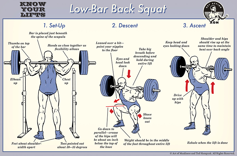 How to Low Bar Squat The Art of Manliness