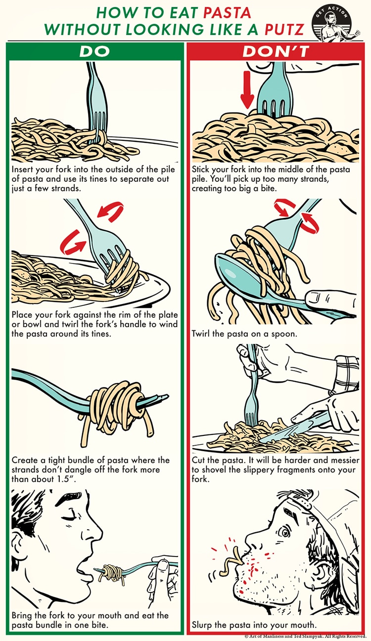 How to Eat Pasta Without Looking Like a Putz