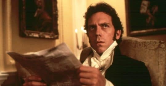 A man in historical clothing appears shocked while reading a newspaper about Podcast #871.