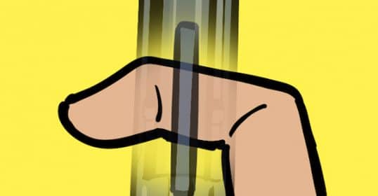 Illustration of a hand in a thumbs-down gesture against a yellow background, highlighting common trigger mistakes.