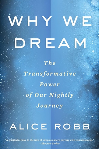 A dream-inspired book cover featuring captivating text.