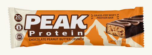 Discover Peak Protein's chocolate peanut butter crunch bar, one of the best protein bars on the market. With 20g of protein, gluten-free ingredients, and non-GMO certification, it's a top choice for anyone seeking delicious and nutritious protein snacks.